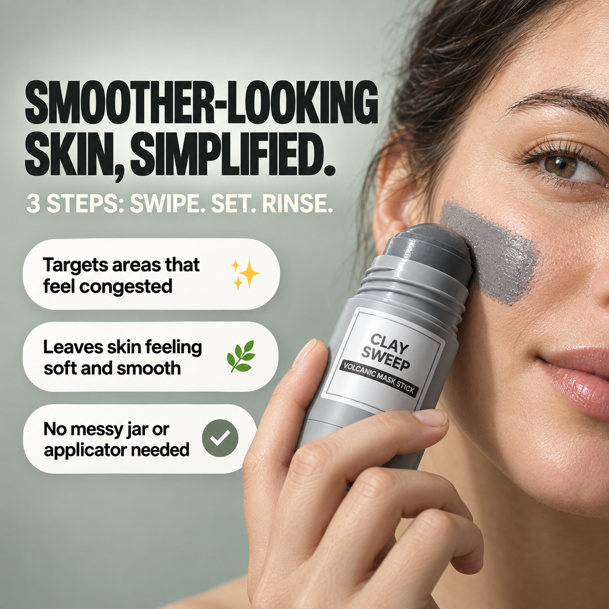 Clay Sweep Volcanic Mask Stick